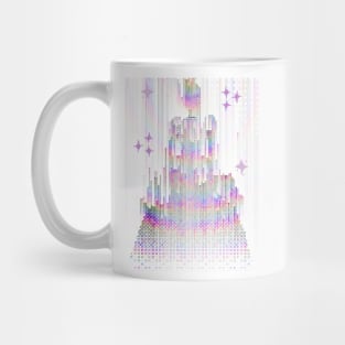 Rainbow Pixel Princess Mug